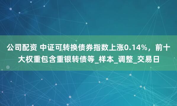 公司配资 中证可转换债券指数上涨0.14%，前十大权重包含重银转债等_样本_调整_交易日